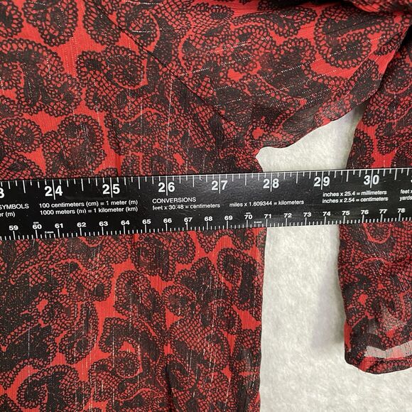 Maggie Barnes for Catherines Womens Plus Size 2X Red Blouse + Tank Top 2 Piece - Picture 10 of 14